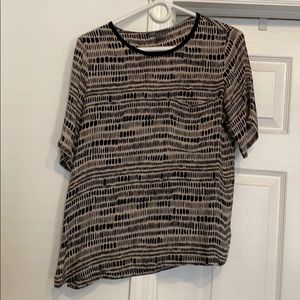 Vince Short Sleeve Silk T-Shirt